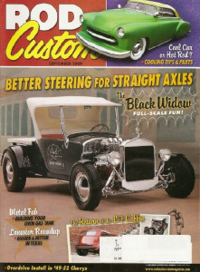 ROD & CUSTOM 2009 SEPT - LIL COFFIN, GAS TANK MADE, RACK-N-PINION 4 DROP AXLE